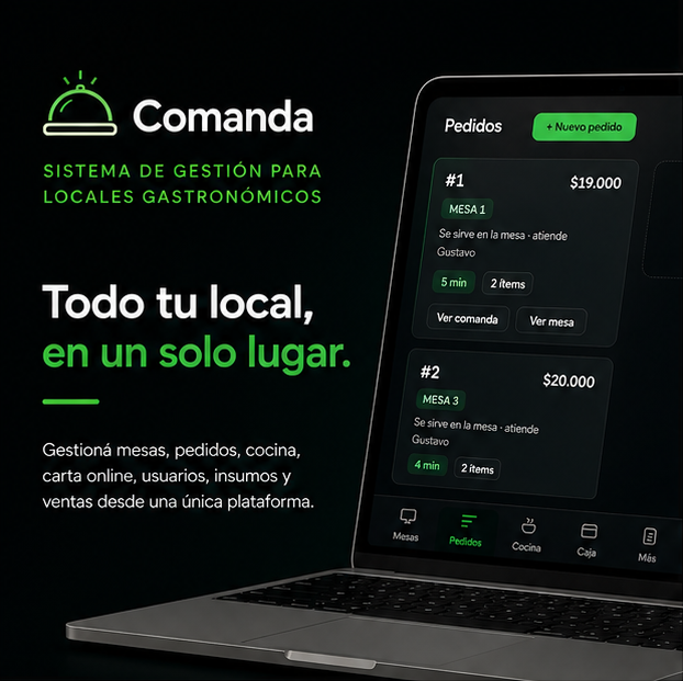 Comanda - Sistema de Gestión para locales gastronómicos