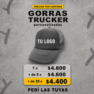 Gorras trucker personalizadas