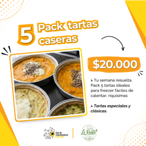 Promoción pack de 5 tartas caseras