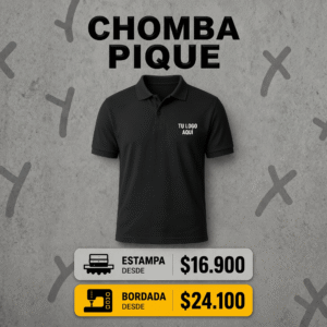 Chomba pique personalizada