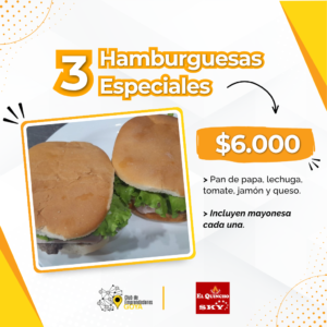 Promo de hamburguesas especiales